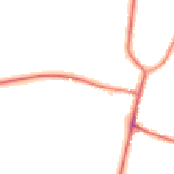 Night-time road noise heatmap for DN10 6RU
