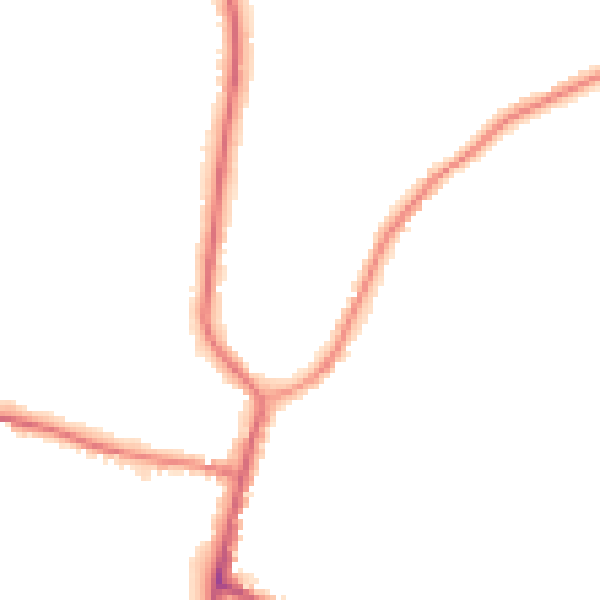 Night-time road noise heatmap for DN10 6SH