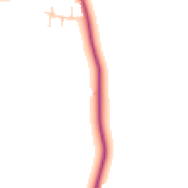 Daytime road noise heatmap for DN11 0DD