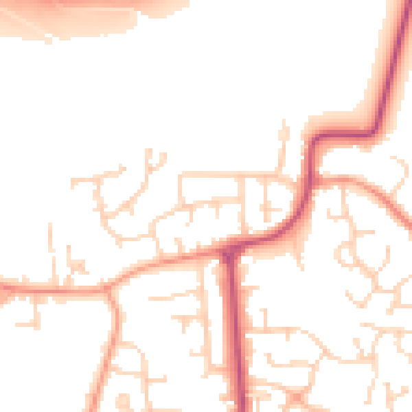 Daytime road noise heatmap for DN11 0EF