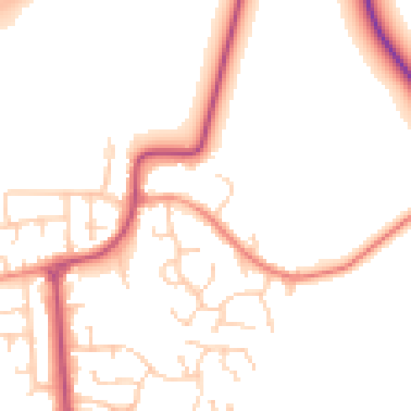 Daytime road noise heatmap for DN11 0HB