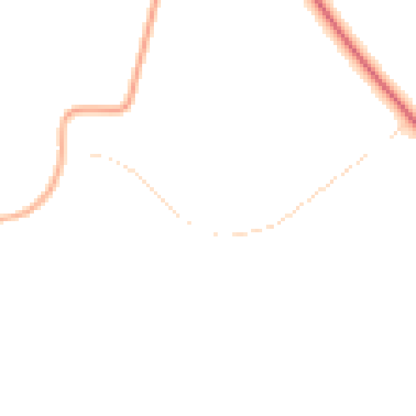 Night-time road noise heatmap for DN11 0HG