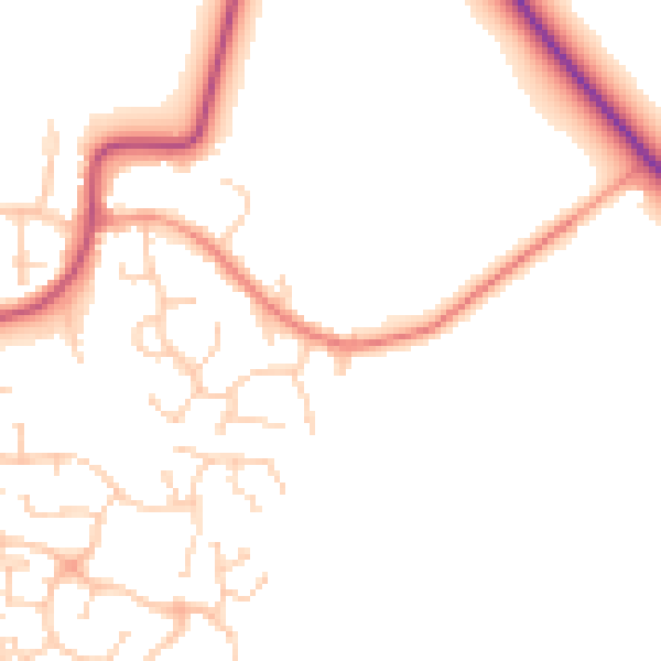 Daytime road noise heatmap for DN11 0HQ