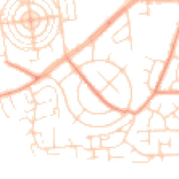 Daytime road noise heatmap for DN11 0JB
