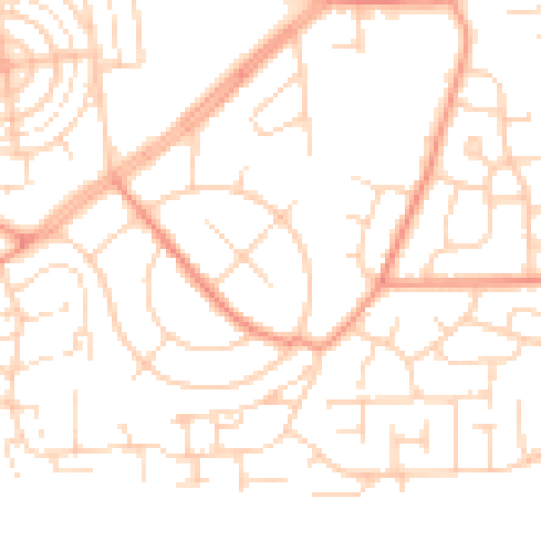 Daytime road noise heatmap for DN11 0JQ