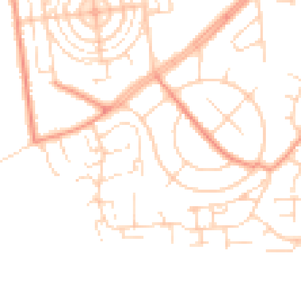 Daytime road noise heatmap for DN11 0JY