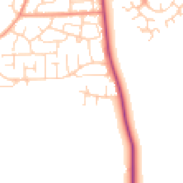 Daytime road noise heatmap for DN11 0LE