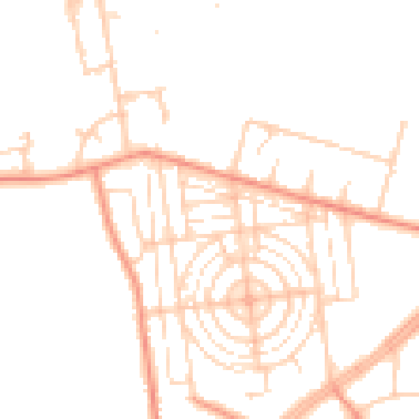 Daytime road noise heatmap for DN11 0PH