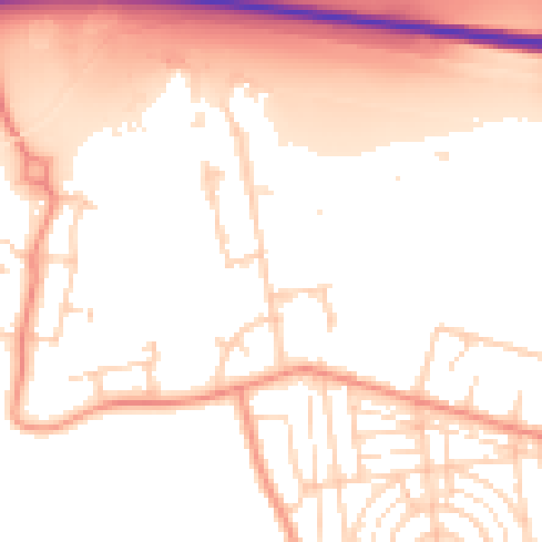 Daytime road noise heatmap for DN11 0PS