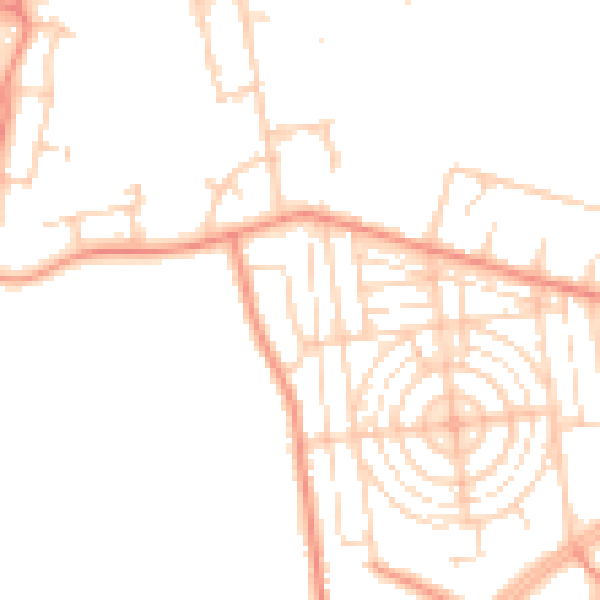 Daytime road noise heatmap for DN11 0QD