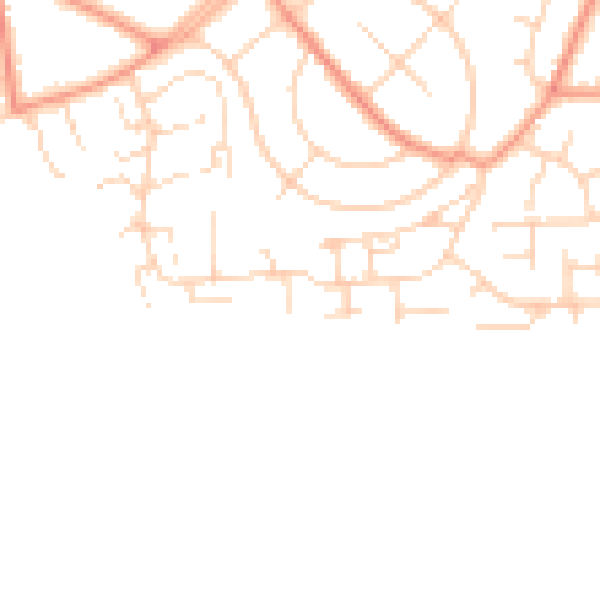 Daytime road noise heatmap for DN11 0SE
