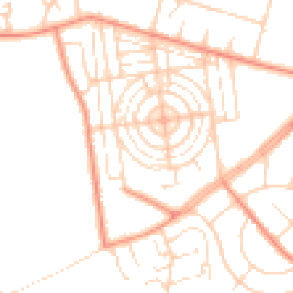Daytime road noise heatmap for DN11 0SY