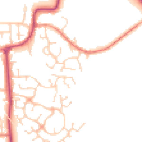 Daytime road noise heatmap for DN11 0UH