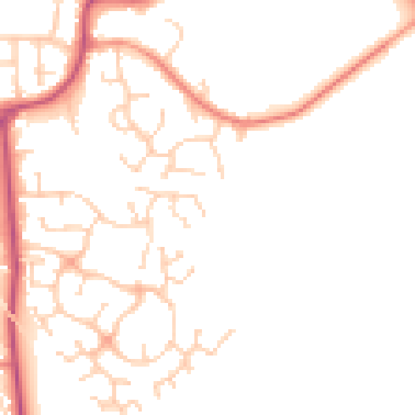 Daytime road noise heatmap for DN11 0XG