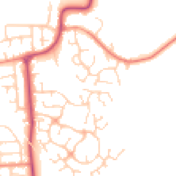 Daytime road noise heatmap for DN11 0XJ