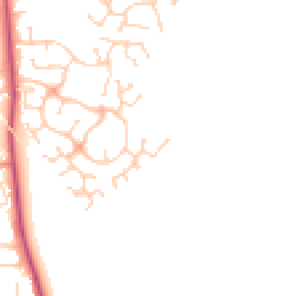 Daytime road noise heatmap for DN11 0YH