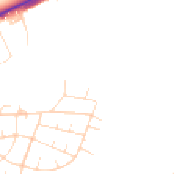 Daytime road noise heatmap for DN11 8BN