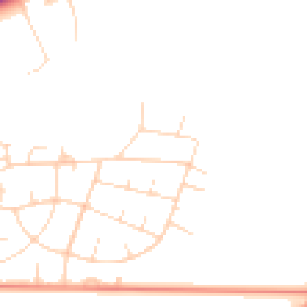 Daytime road noise heatmap for DN11 8BS