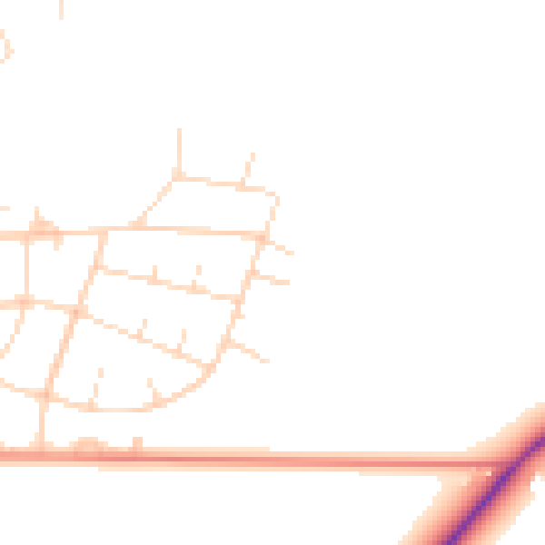 Daytime road noise heatmap for DN11 8BU