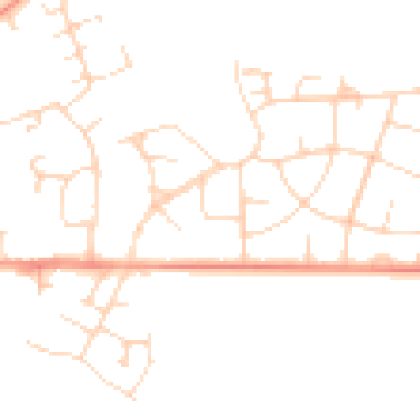 Daytime road noise heatmap for DN11 8DL