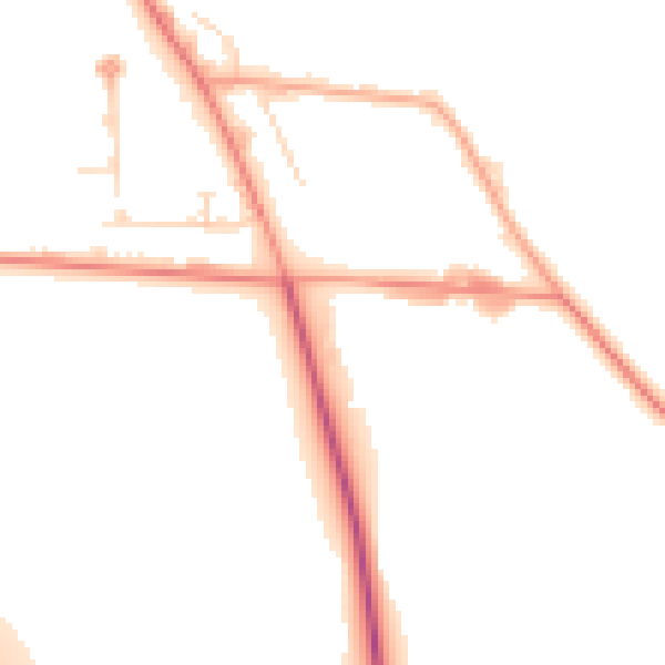 Daytime road noise heatmap for DN11 8FS