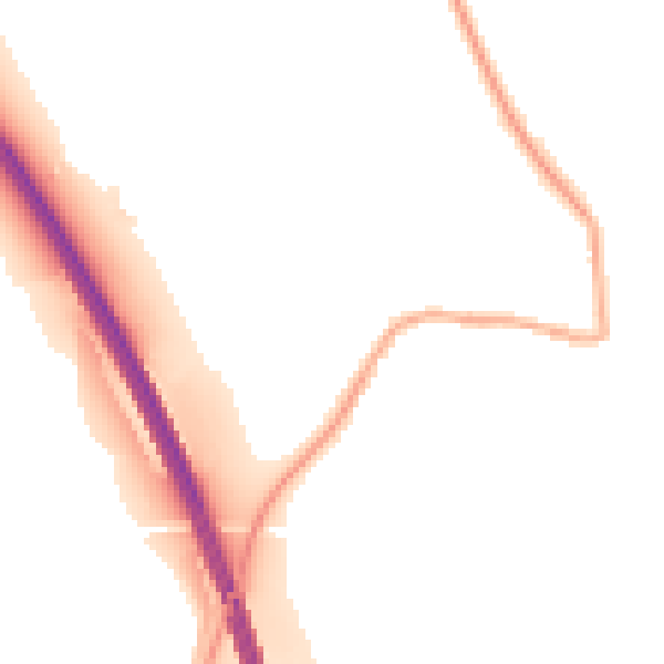 Night-time road noise heatmap for DN11 8GA
