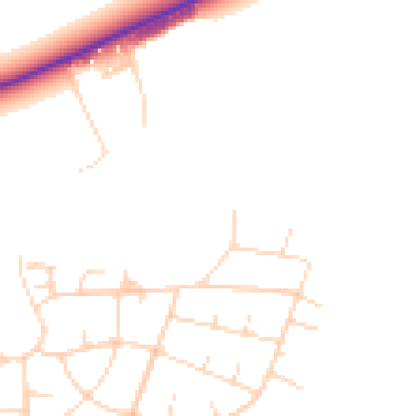 Daytime road noise heatmap for DN11 8GE