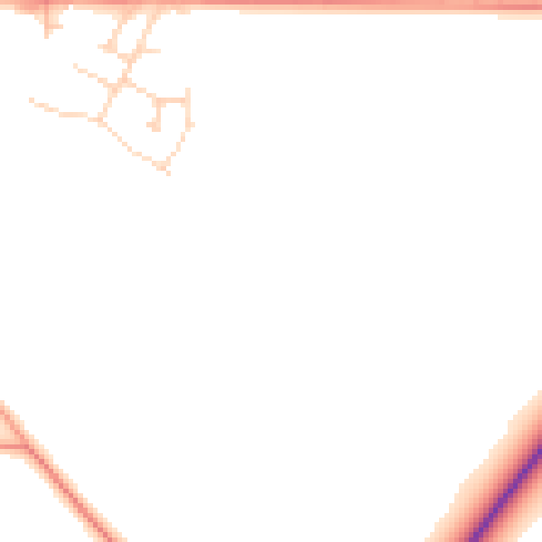 Daytime road noise heatmap for DN11 8GZ