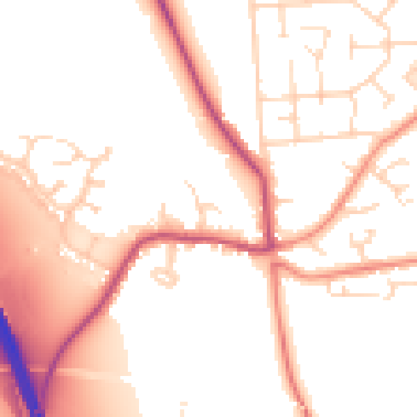 Daytime road noise heatmap for DN11 8LF