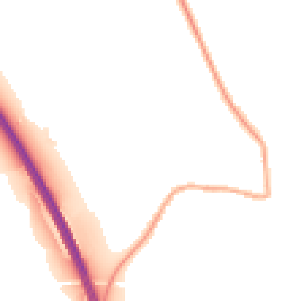 Night-time road noise heatmap for DN11 8NJ