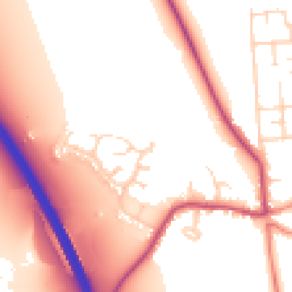 Daytime road noise heatmap for DN11 8NL