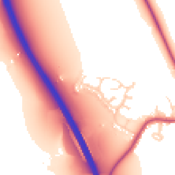 Daytime road noise heatmap for DN11 8SB