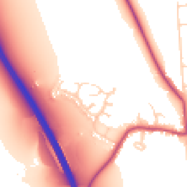 Daytime road noise heatmap for DN11 8SE