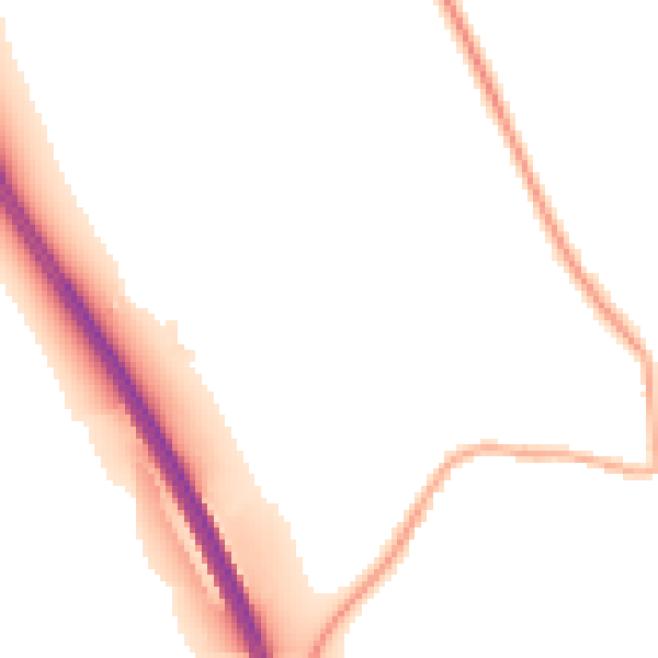 Night-time road noise heatmap for DN11 8SE