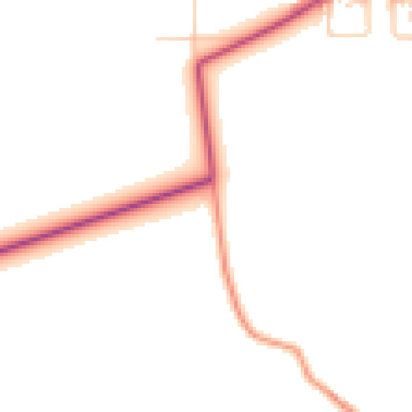 Daytime road noise heatmap for DN11 9AF