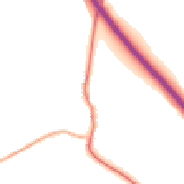 Night-time road noise heatmap for DN11 9AH