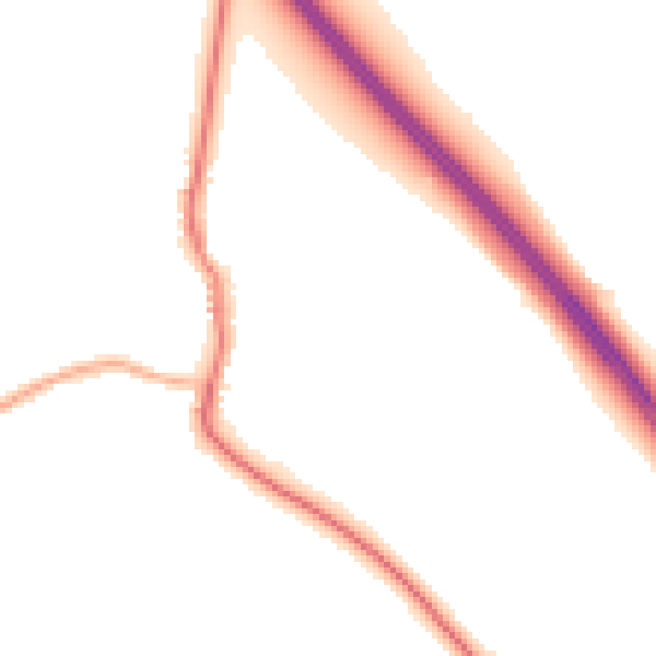 Night-time road noise heatmap for DN11 9AR