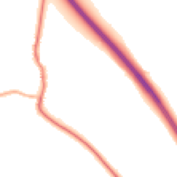 Night-time road noise heatmap for DN11 9AS