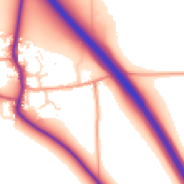 Daytime road noise heatmap for DN11 9AT