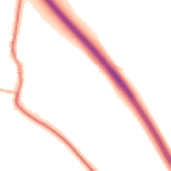 Night-time road noise heatmap for DN11 9AT