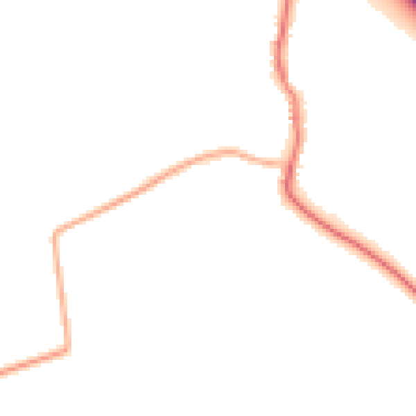 Night-time road noise heatmap for DN11 9BU