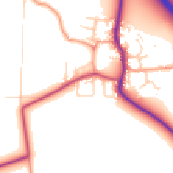Daytime road noise heatmap for DN11 9BY