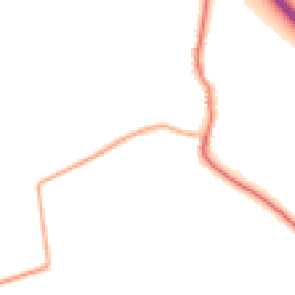 Night-time road noise heatmap for DN11 9BY