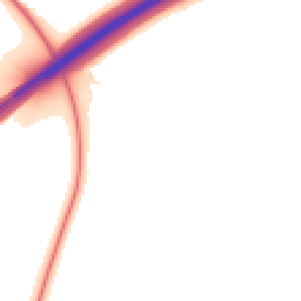 Night-time road noise heatmap for DN11 9DA