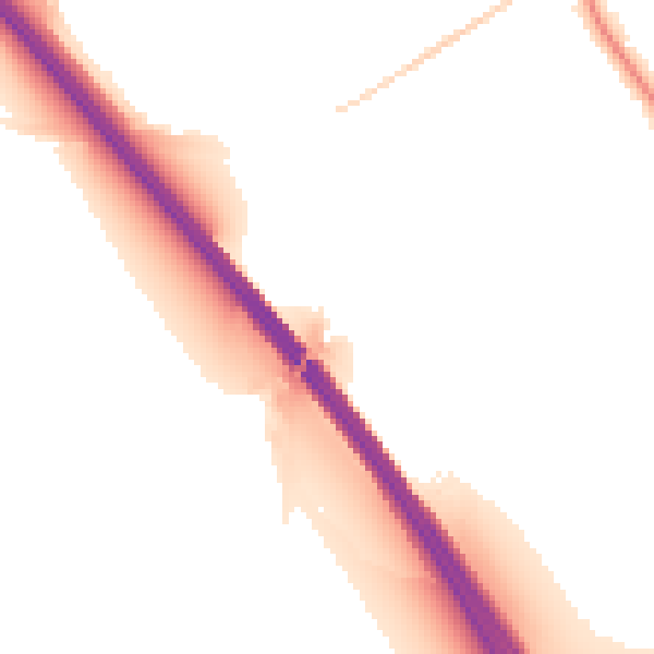 Night-time road noise heatmap for DN11 9DW