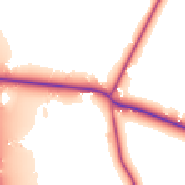 Daytime road noise heatmap for DN11 9EY