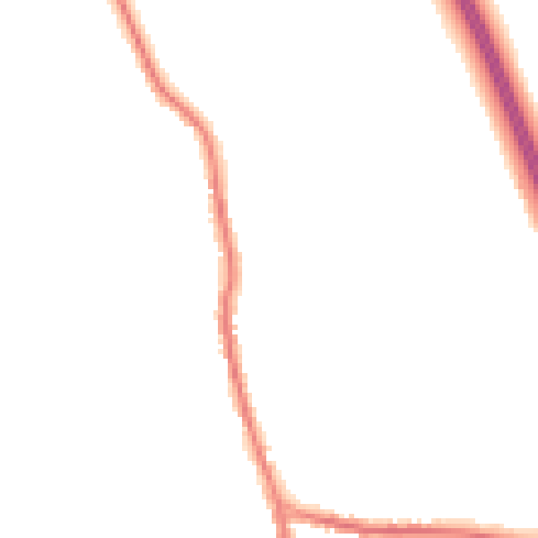 Night-time road noise heatmap for DN11 9JA