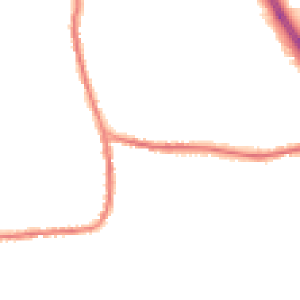 Night-time road noise heatmap for DN11 9PT