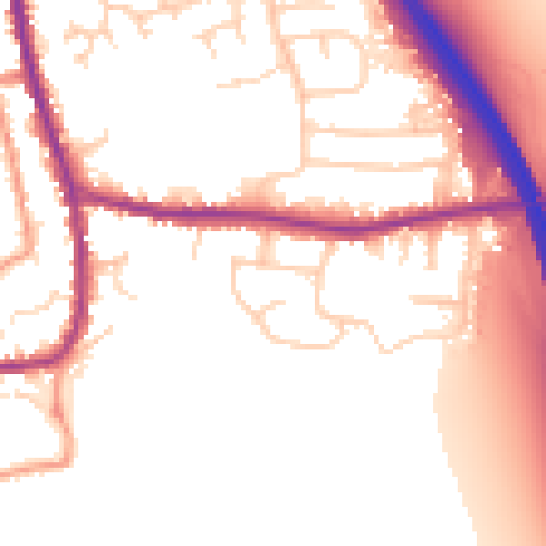 Daytime road noise heatmap for DN11 9PY