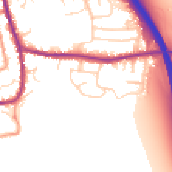 Daytime road noise heatmap for DN11 9PZ
